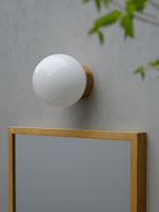 Aura Globe Glass Wall Light
