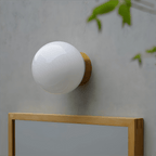 Aura Globe Glass Wall Light