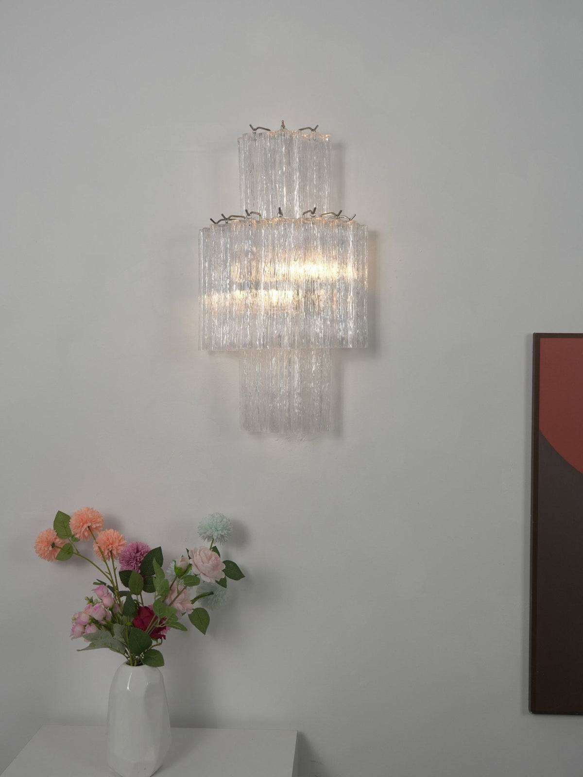 Glacier Tier Glass Wall Light