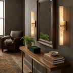 Aluna Alabaster Bar Wall Light