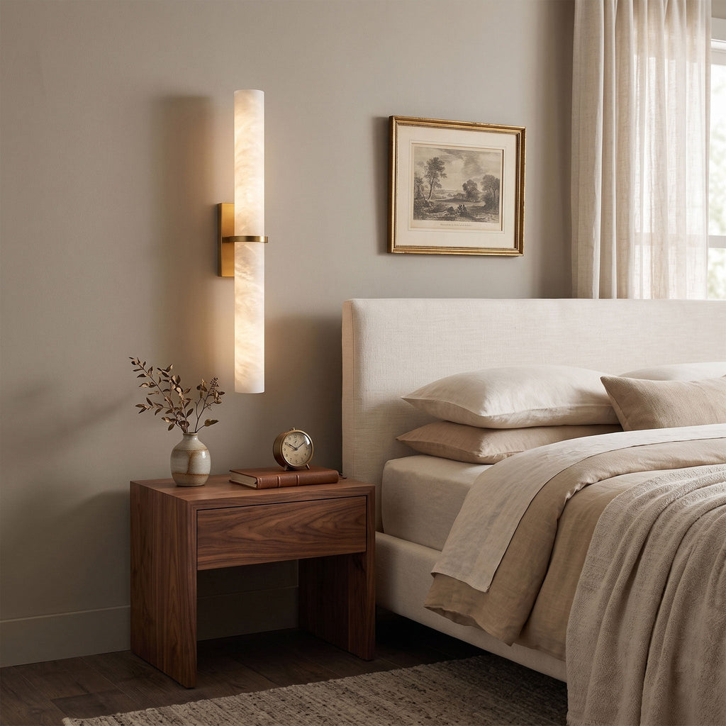 Aluna Alabaster Bar Wall Light