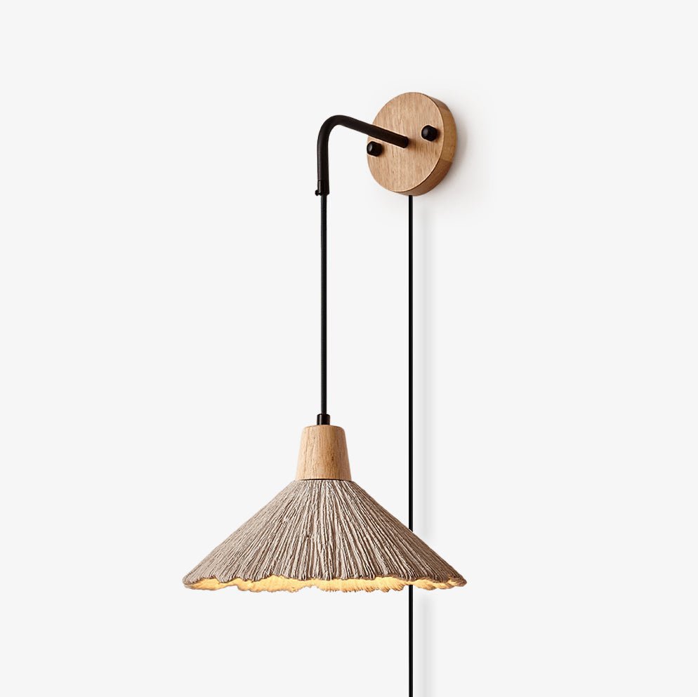 Microcement Plug-in Wall Lamp
