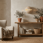 Cleft Travertine Globe Wall Sconce