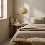 Cleft Travertine Globe Wall Sconce