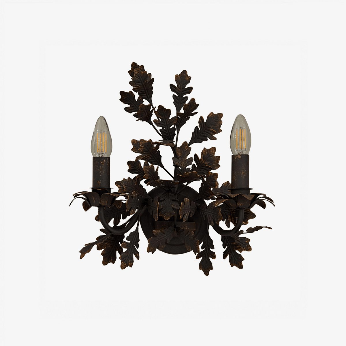 Oak Leaf Wrought Sconce