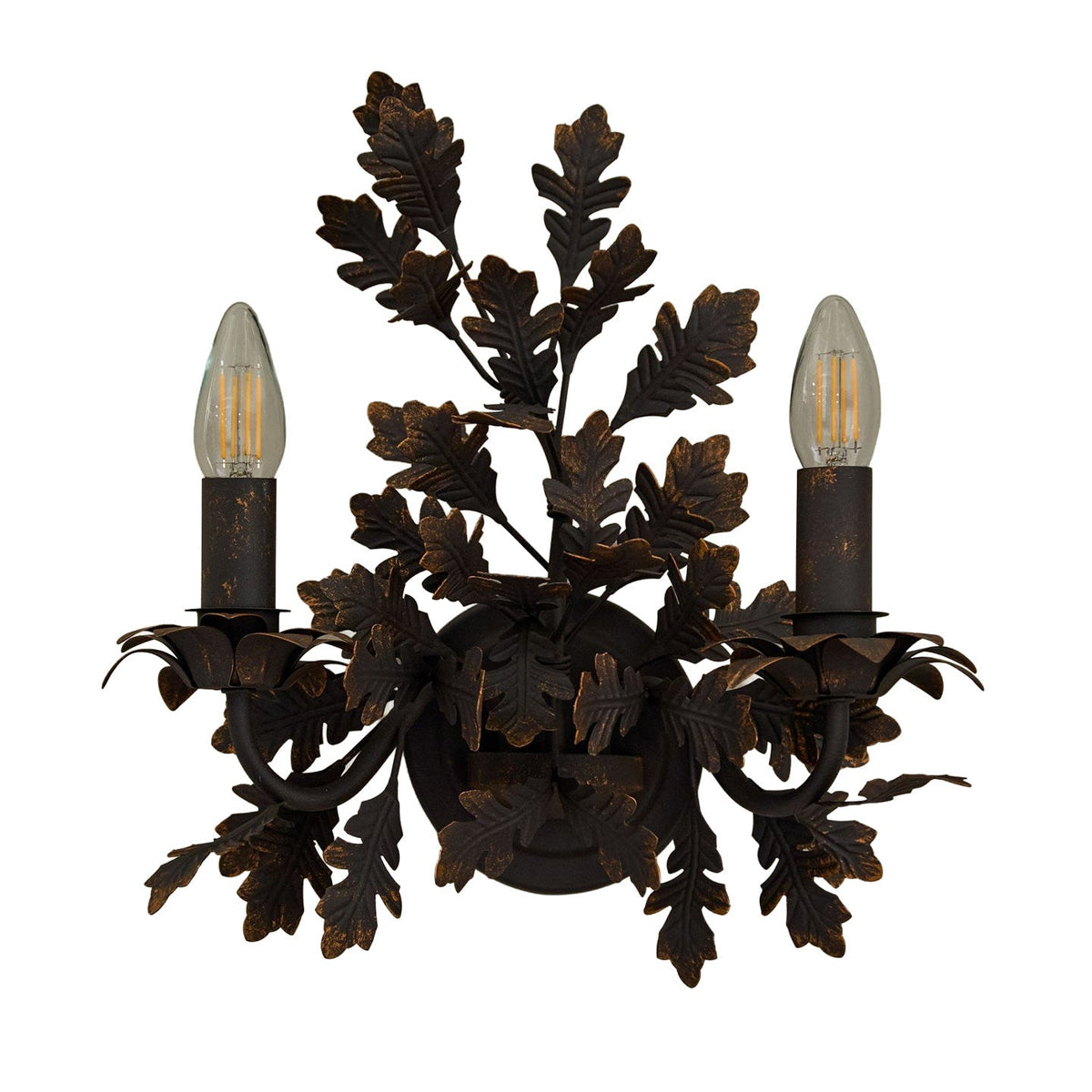 Oak Leaf Wrought Sconce