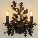 Oak Leaf Wrought Sconce