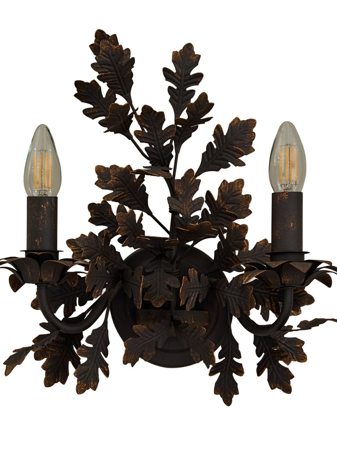 Oak Leaf Wrought Sconce