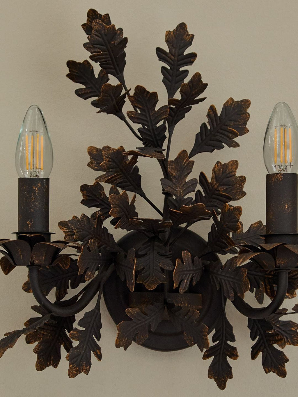 Oak Leaf Wrought Sconce