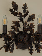 Oak Leaf Wrought Sconce