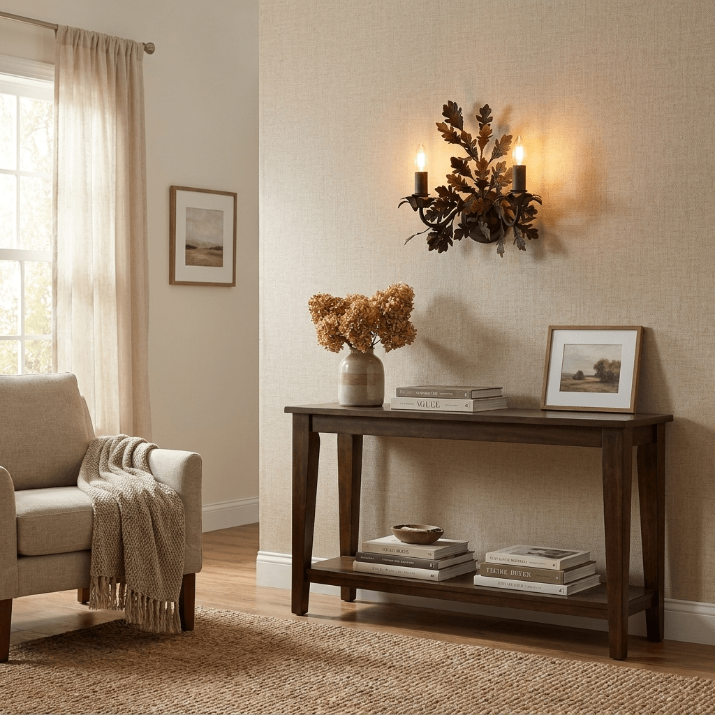 Oak Leaf Wrought Sconce