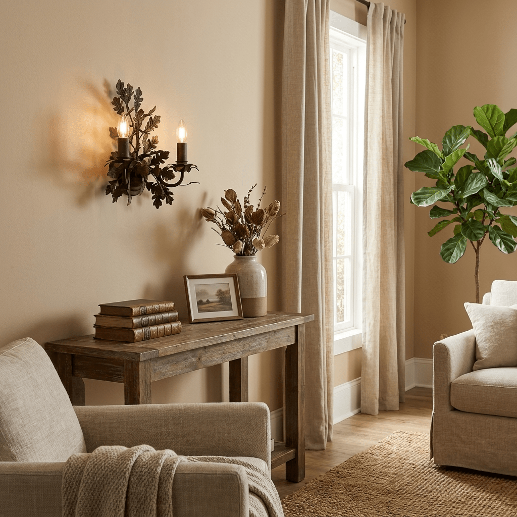 Oak Leaf Wrought Sconce