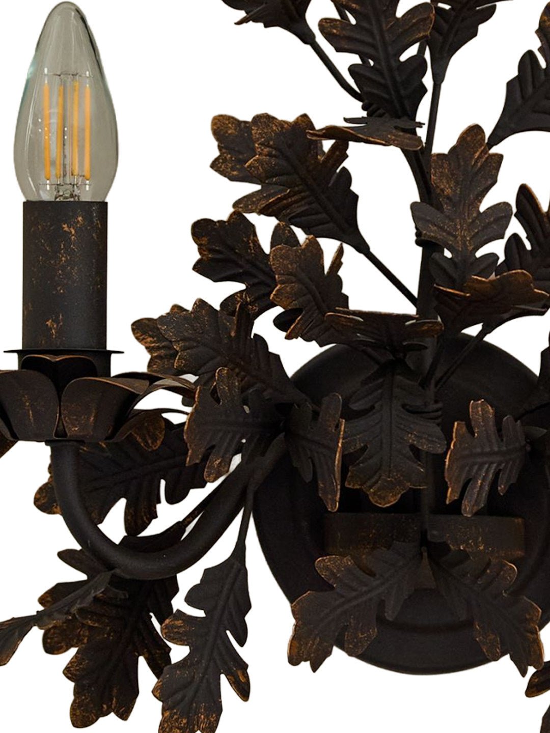 Oak Leaf Wrought Sconce