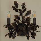 Oak Leaf Wrought Sconce