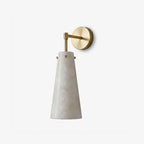 Aurelia Alabaster Cone Wall Sconce