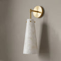 Aurelia Alabaster Cone Wall Sconce