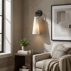 Aurelia Alabaster Cone Wall Sconce