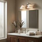 Aveline Alabaster Double Cone Wall Sconce