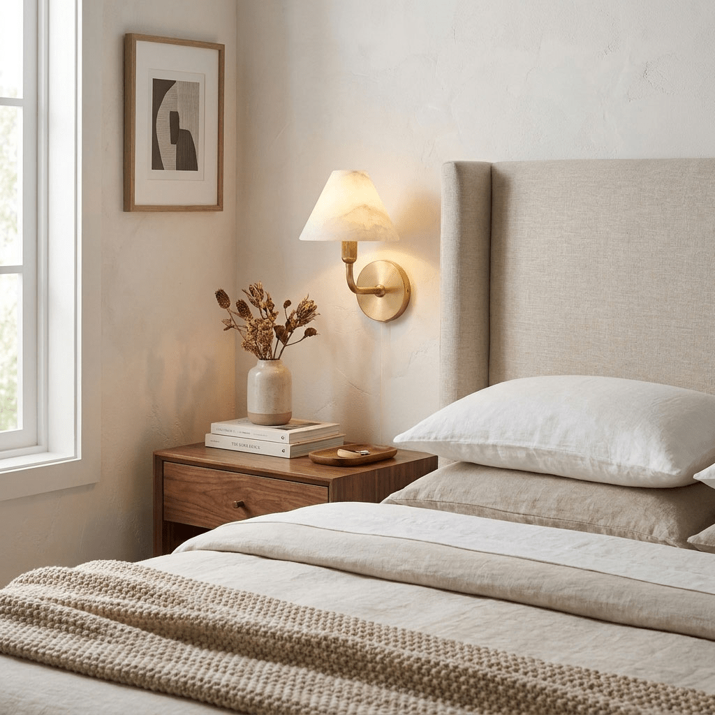 Aveline Alabaster Wall Sconce