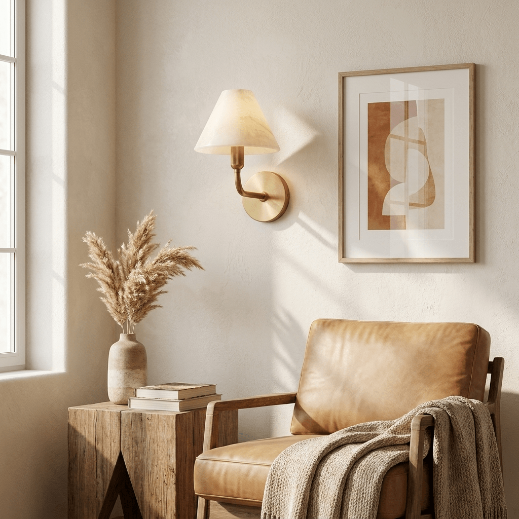 Aveline Alabaster Wall Sconce