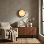 Orlina Stone Disc Wall Sconce