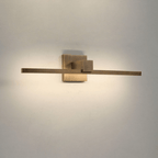 Aurevia Vintage Brass Linear Wall Sconce