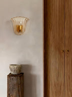 Marigold Fluted Glass Wall Sconce