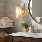 Elowen Alabaster Lantern Wall Sconce