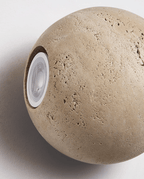 Travertine Globe Wall Sconce