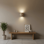 Travertine Globe Wall Sconce