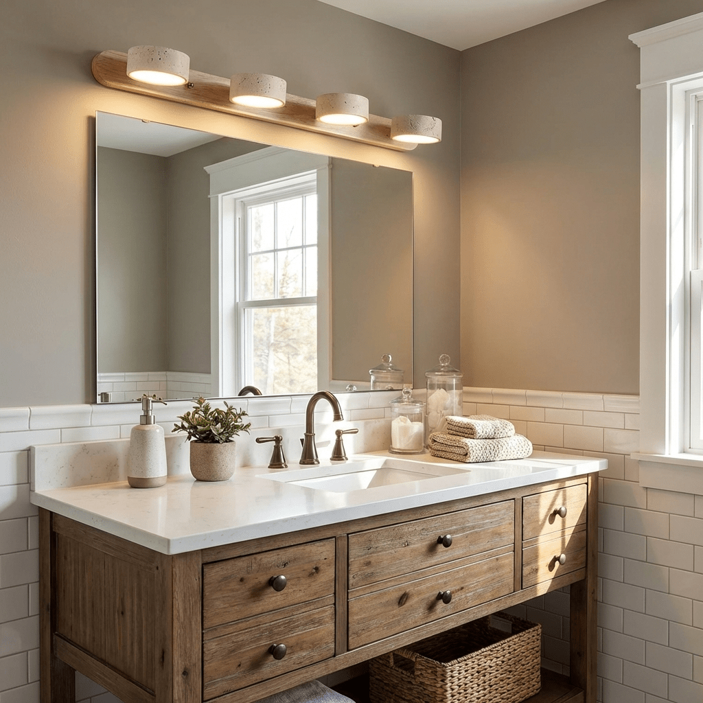 Travertine Duo Wall Light