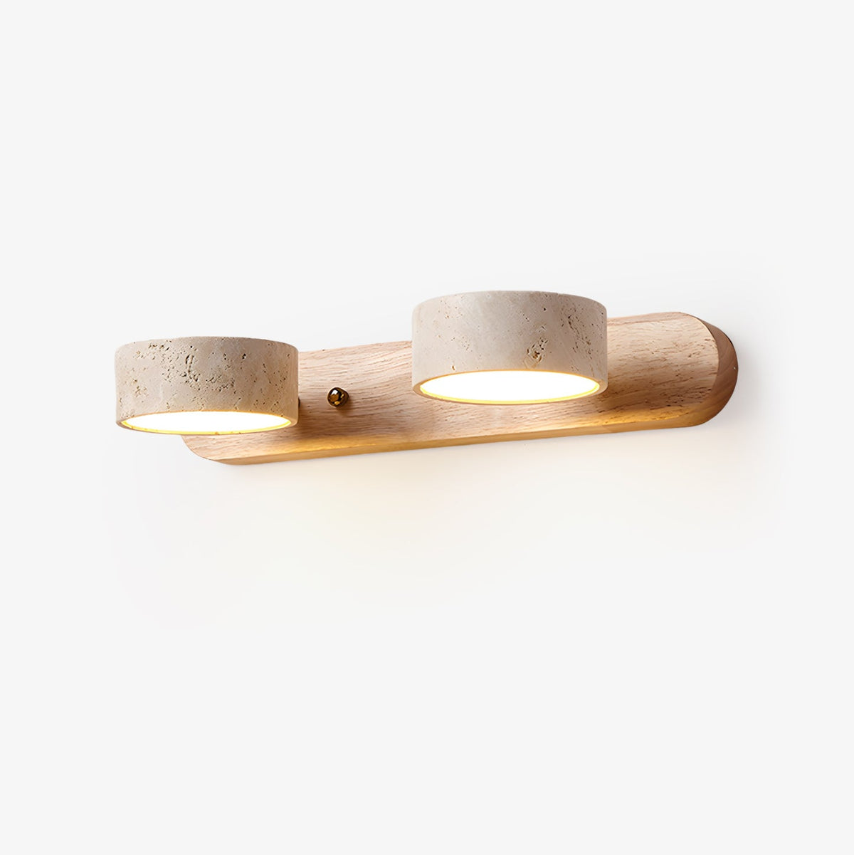 Travertine Duo Wall Light