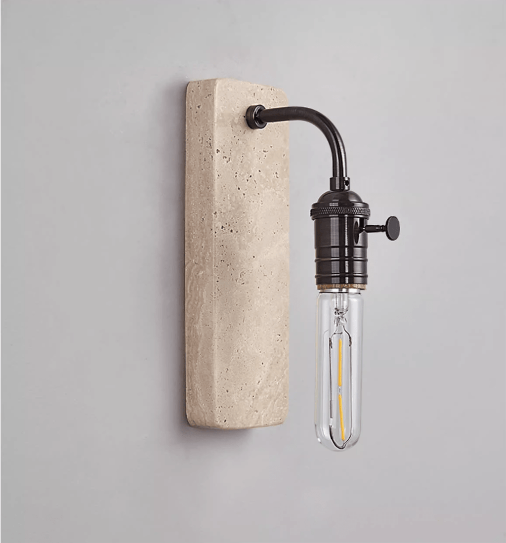 Industrial Stone Sconce