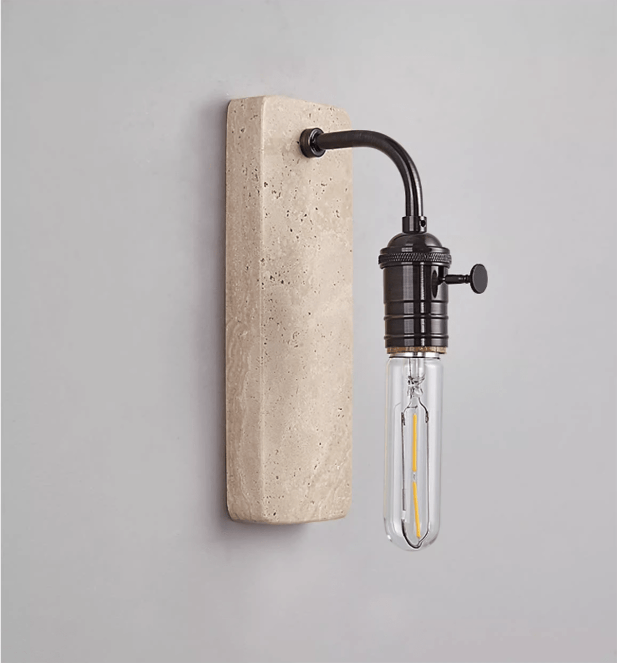 Industrial Stone Sconce