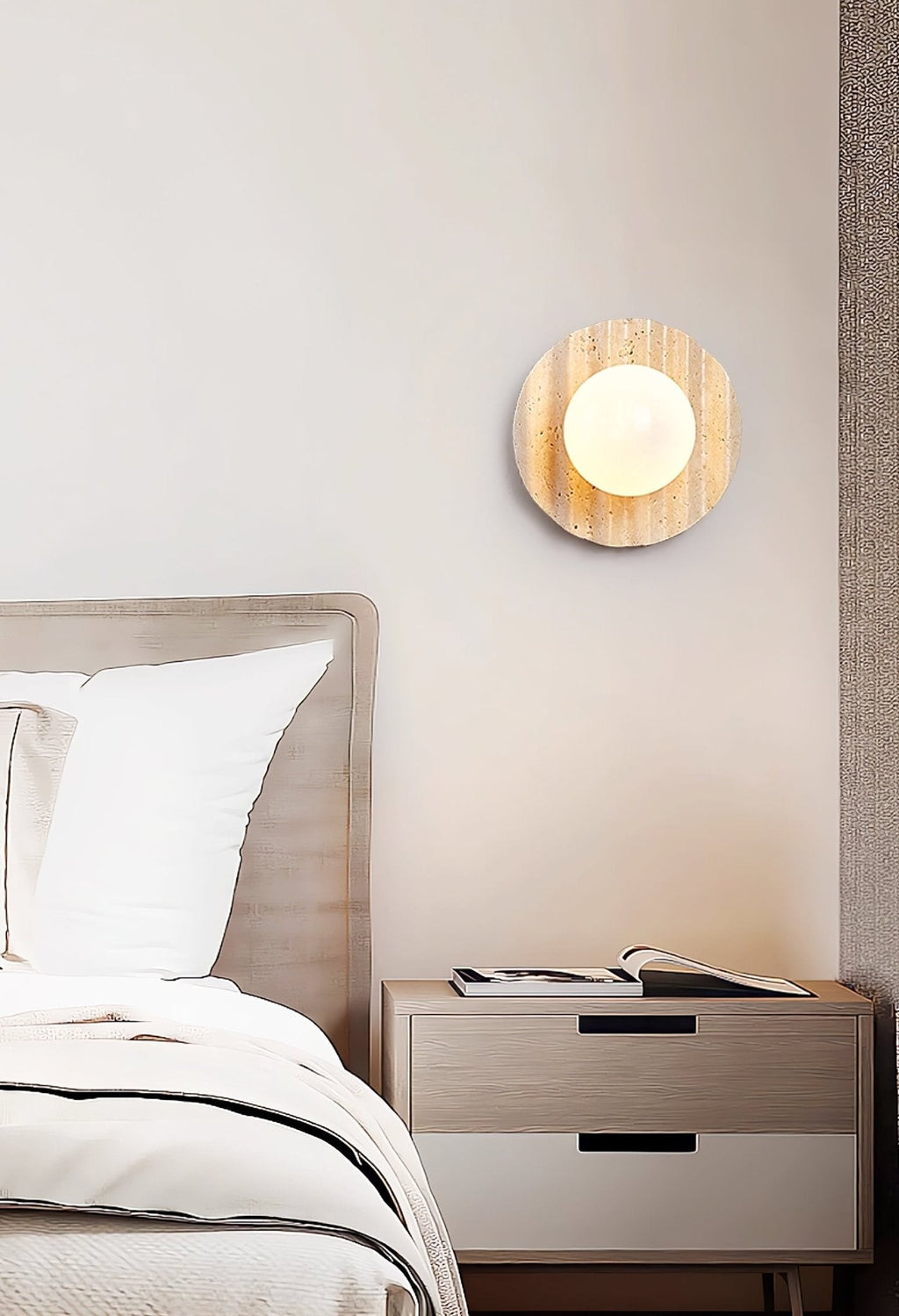 Selorar Travertine Wall Light