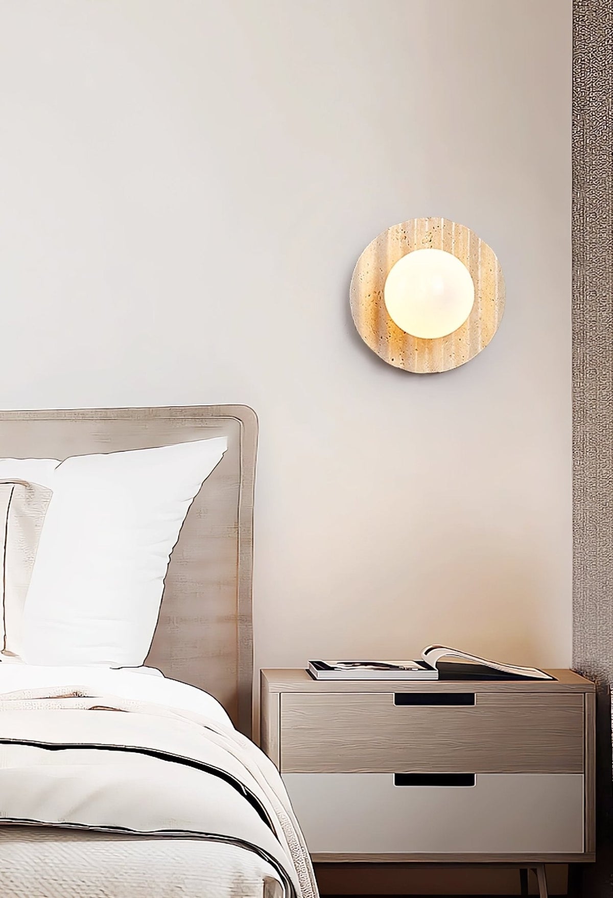 Selorar Travertine Wall Light