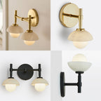 Milo Alabaster Double Wall Light