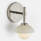 Milo Alabaster Double Wall Light