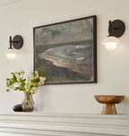 Milo Alabaster Double Wall Light