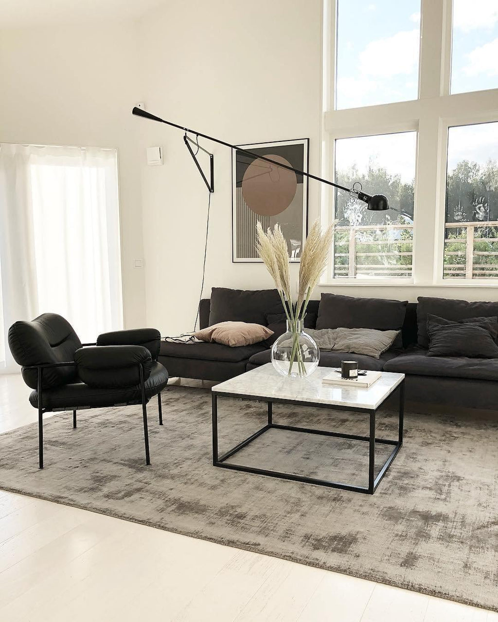 Long Swing Arm Wall Lamp