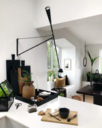 Long Swing Arm Wall Lamp