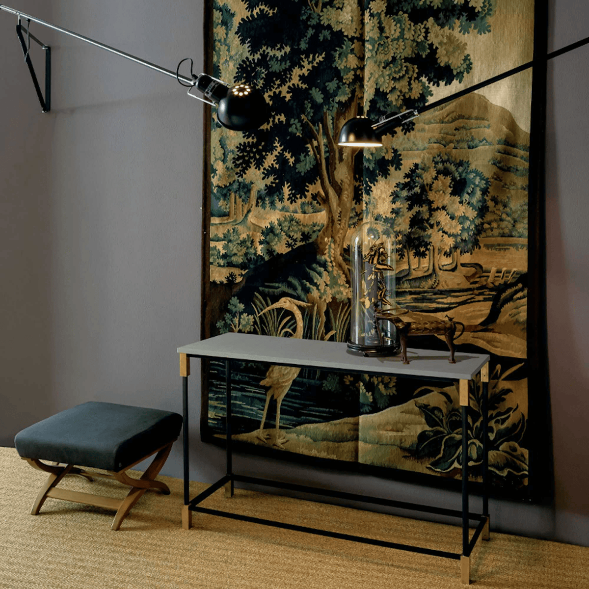 Long Swing Arm Wall Lamp