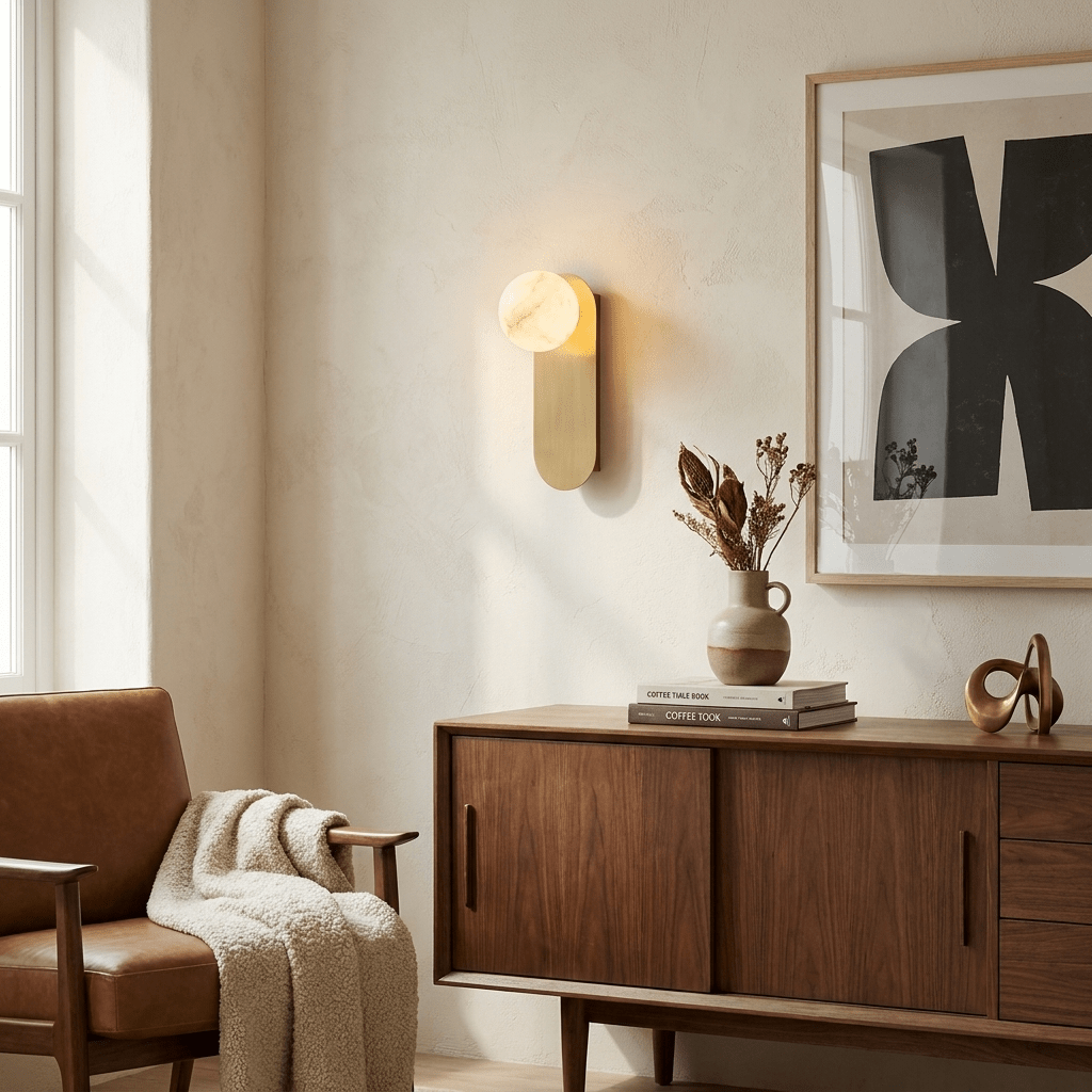 Mira Alabaster Globe Wall Sconce