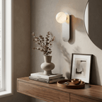 Mira Alabaster Globe Wall Sconce