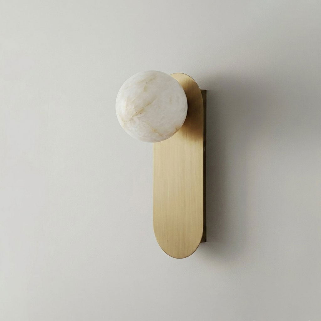 Mira Alabaster Globe Wall Sconce