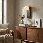 Mira Alabaster Globe Wall Sconce