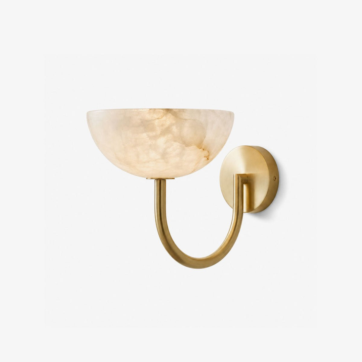 Virelle Alabaster Bowl Wall Sconce