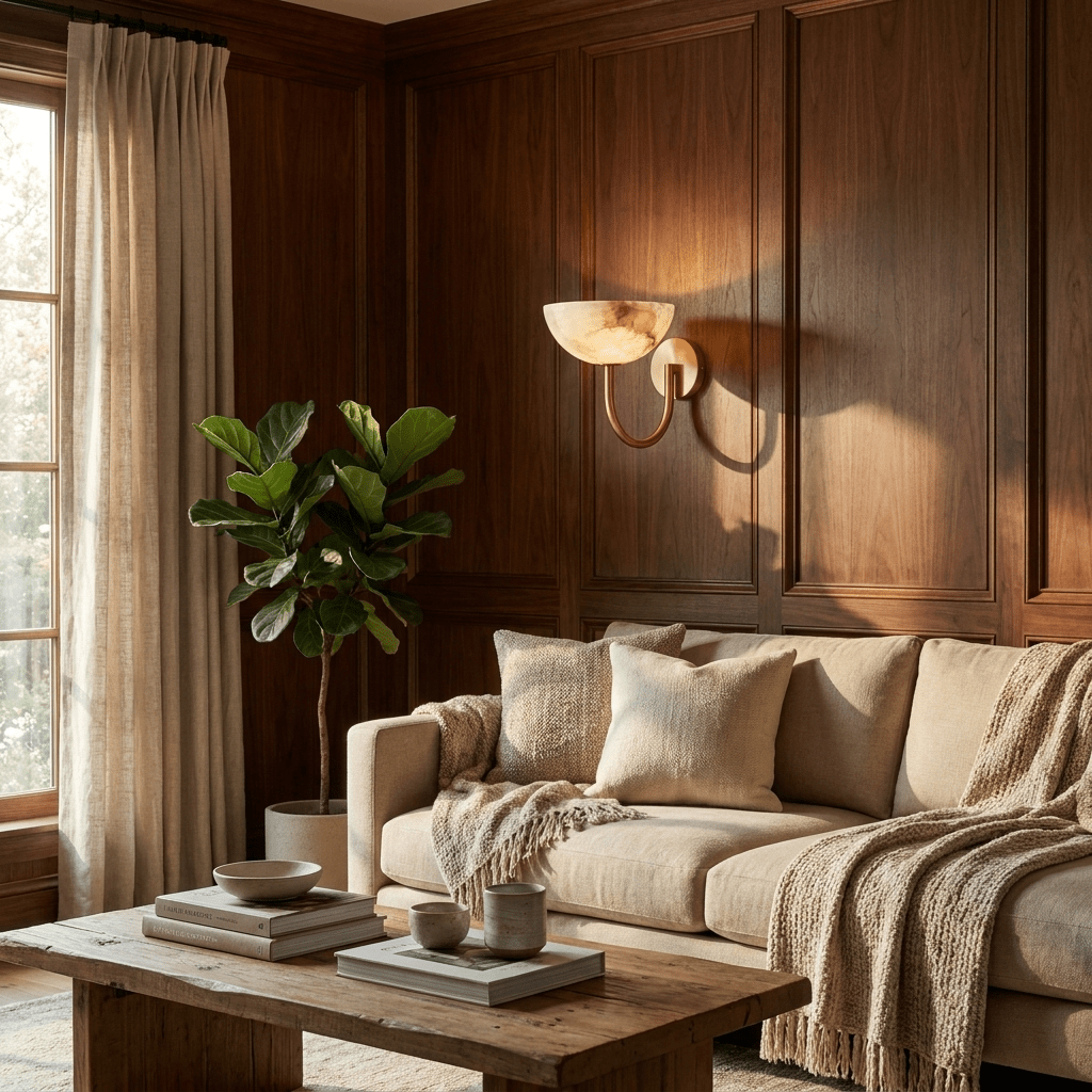 Virelle Alabaster Bowl Wall Sconce