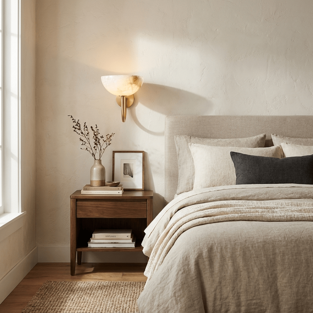Virelle Alabaster Bowl Wall Sconce