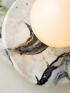 Elyra Layered Stone Globe Wall Sconce